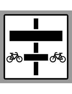 KRESZ tábla, Közúti jelzőtábla - "H" Kiegészítő jelzőtáblák - Utat Keresztező Kerékpárosok Elsőbbsége