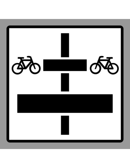 KRESZ tábla, Közúti jelzőtábla - "H" Kiegészítő jelzőtáblák - Utat Keresztező Kerékpárosok Elsőbbsége
