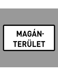 KRESZ tábla, Közúti jelzőtábla - "H" Kiegészítő jelzőtáblák - Magánterület