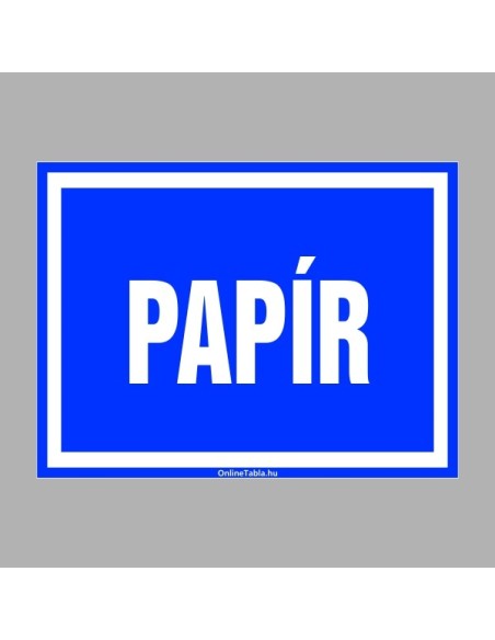 Hulladékkezelés, Szelektív hulladék gyűjtés - Papír