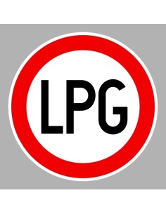 KRESZ tábla, Közúti jelzőtábla - "C" Tilalmi jelzőtáblák - LPG