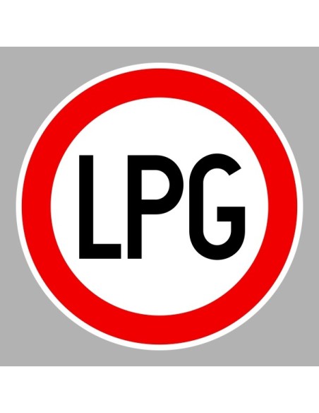 KRESZ tábla, Közúti jelzőtábla - "C" Tilalmi jelzőtáblák - LPG