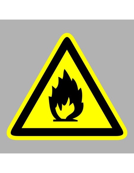 Figyelmeztető matricák, táblák, jelek, piktogramok - Piktogramok - Gyúlékony anyag