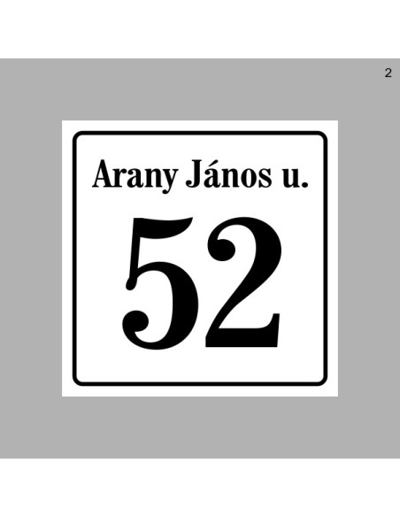 Házszámtáblák, utcanévtáblák - Házszámtábla 1710