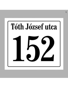 Házszámtábla 1718 2