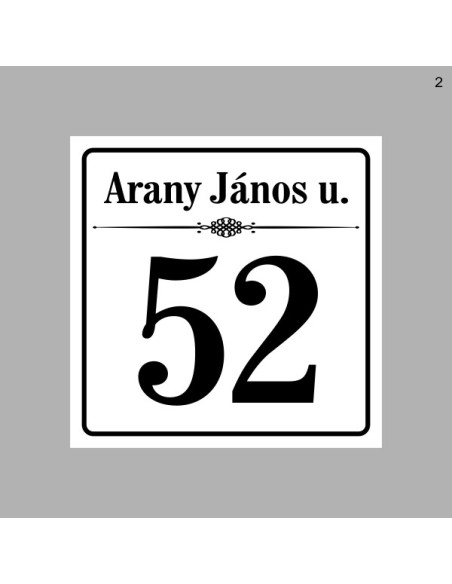 Házszámtáblák, utcanévtáblák - Házszámtábla 1711