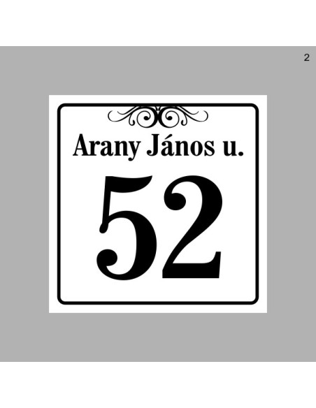 Házszámtáblák, utcanévtáblák - Házszámtábla 1712