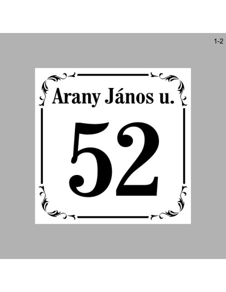 Házszámtáblák, utcanévtáblák - Házszámtábla 1713