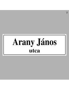 Házszámtáblák, utcanévtáblák - Utcanévtábla 1714