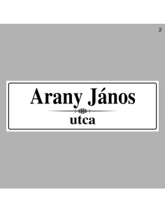 Házszámtáblák, utcanévtáblák - Utcanévtábla 1715