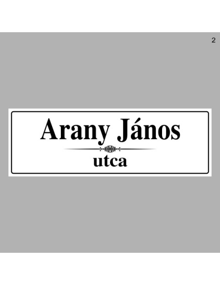 Házszámtáblák, utcanévtáblák - Utcanévtábla 1715