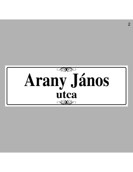 Házszámtáblák, utcanévtáblák - Utcanévtábla 1716