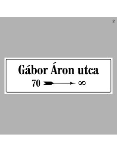 Házszámtáblák, utcanévtáblák - Utcanévtábla 1916