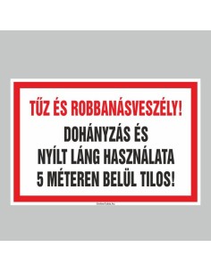 TŰZ ÉS ROBBANÁSVESZÉLY! DOHÁNYZÁS ÉS NYÍLT LÁNG HASZNÁLATA  5 MÉTEREN BELÜL TILOS! 2