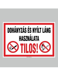 DOHÁNYZÁS ÉS NYÍLT LÁNG HASZNÁLATA TILOS! 2