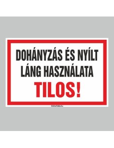 DOHÁNYZÁS ÉS NYÍLTLÁNG HASZNÁLATA TILOS! 2
