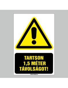 TARTSON 1,5 MÉTER TÁVOLSÁGOT! 2