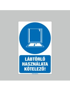 LÁBTÖRLŐ HASZNÁLATA KÖTELEZÕ! 2