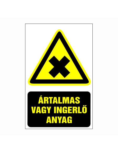 Ártalmas vagy ingerlő anyag