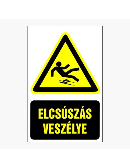 Elcsúszás veszélye