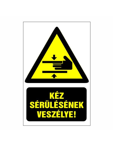 Kéz sérülésének veszélye