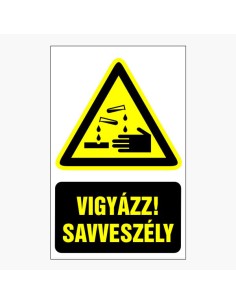 Vigyázz! Savveszély