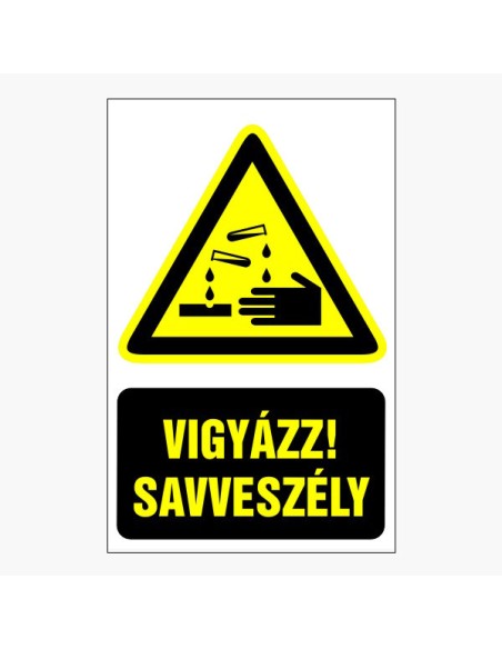 Vigyázz! Savveszély