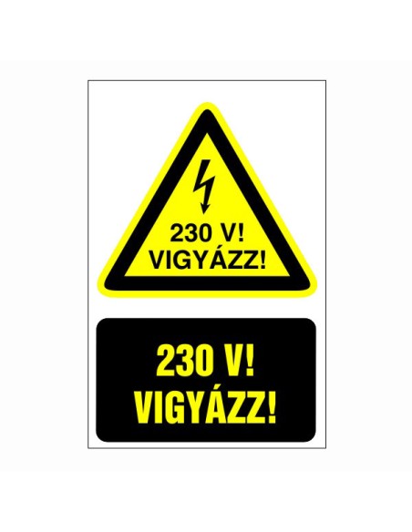 Vigyázz! 230V!