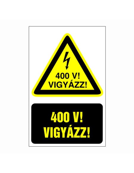 Vigyázz! 400V!
