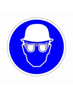 Védősisak és védőszemüveg használata kötelező!