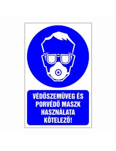 Védőszemüveg és porvédő maszk használata kötelező!