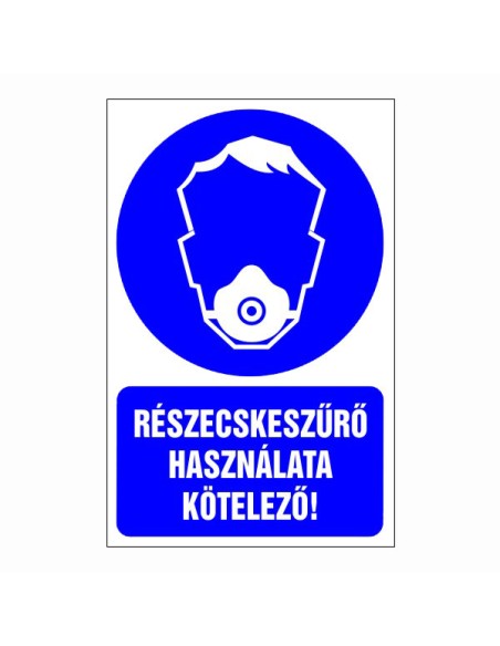 Részecskeszűrő használata kötelező!