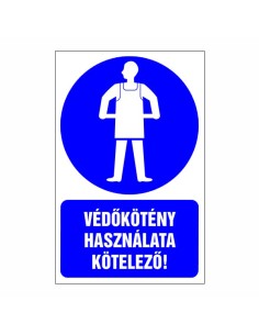 Védőkötény használata kötelező!