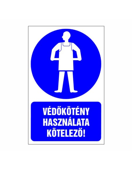 Védőkötény használata kötelező!