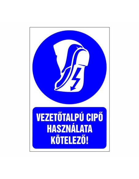 Vezetőtalpú cipő használata kötelező!