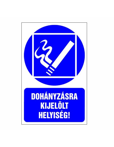 Dohányzásra kijelölt helyiség!