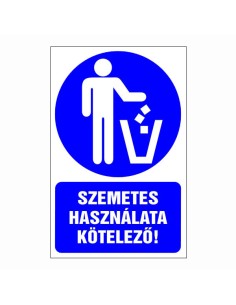 Szemetes használata kötelező!