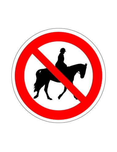 Lovagolni tilos tiltó piktogram öntapadós vinil anyagon