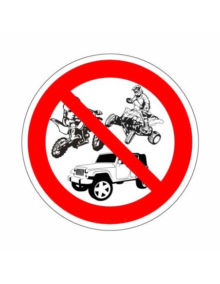 MOTORRAL, QUADDAL, TEREPJÁRÓVAL BEHAJTANI TILOS!