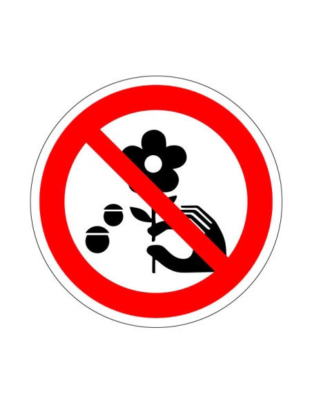 A virágokat letépni tilos!