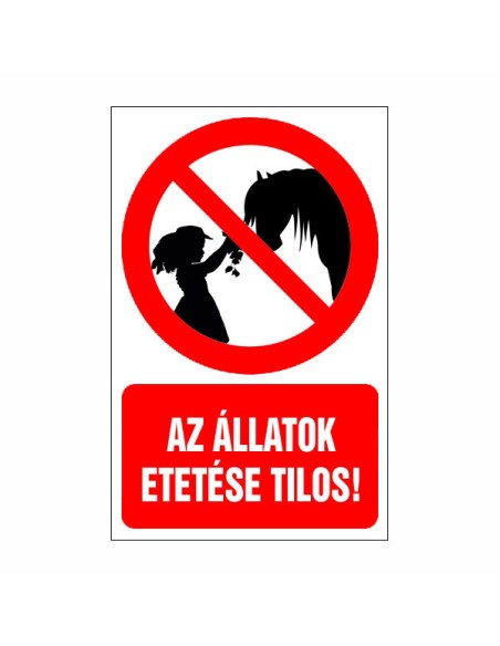 Az állatok etetése tilos!