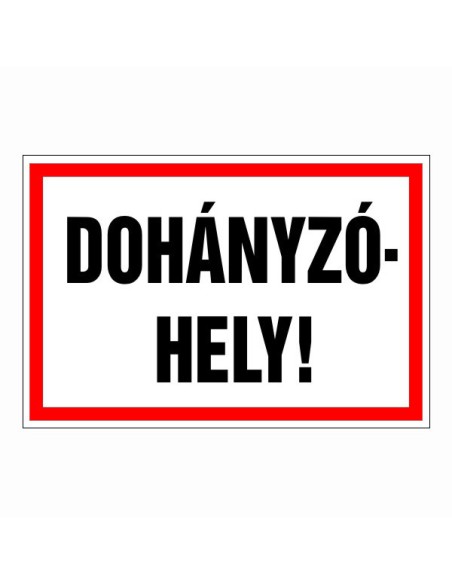 Dohányzóhely!