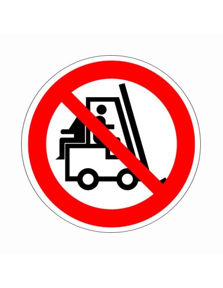 Személyt szállítani tilos piktogram öntapadós vinil anyagon