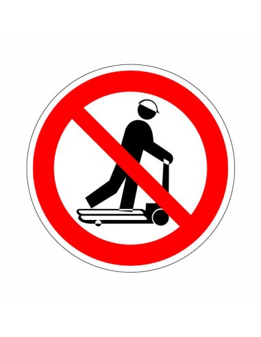 Anyagmozgató gépen utazni tilos tiltó piktogram öntapadós vinil matricán