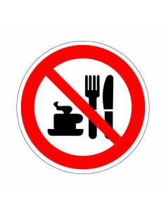 Evés, ivás tilos! Ételt bevinni tilos!