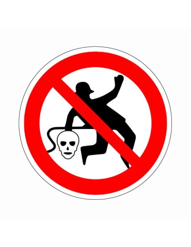 Munkaruhát sűrített levegővel tisztítani tilos öntapadós vinil piktogram