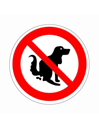 Nem kutya wc tiltó piktogramm öntapadós vinil matrica