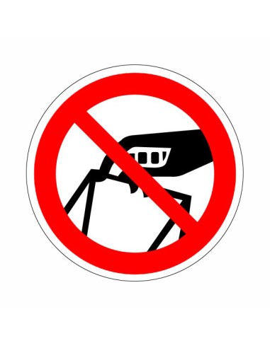 Nem hulladéktároló tiltó piktogram öntapadós vinil matricán