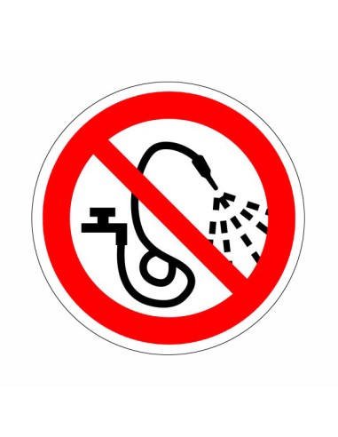 Vízzel locsolni tilos öntapadós vinil piktogram