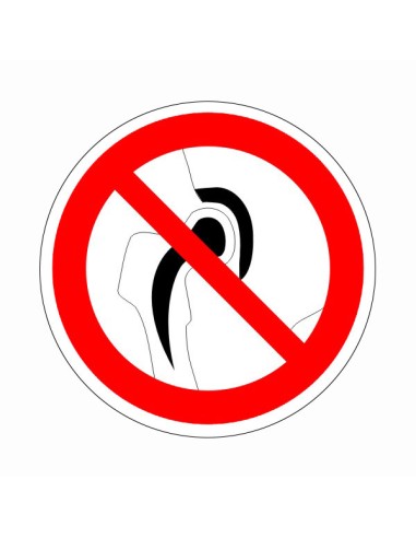 Fém implantátumot használóknak belépni tilos tiltó piktogram öntapadós vinil anyagon